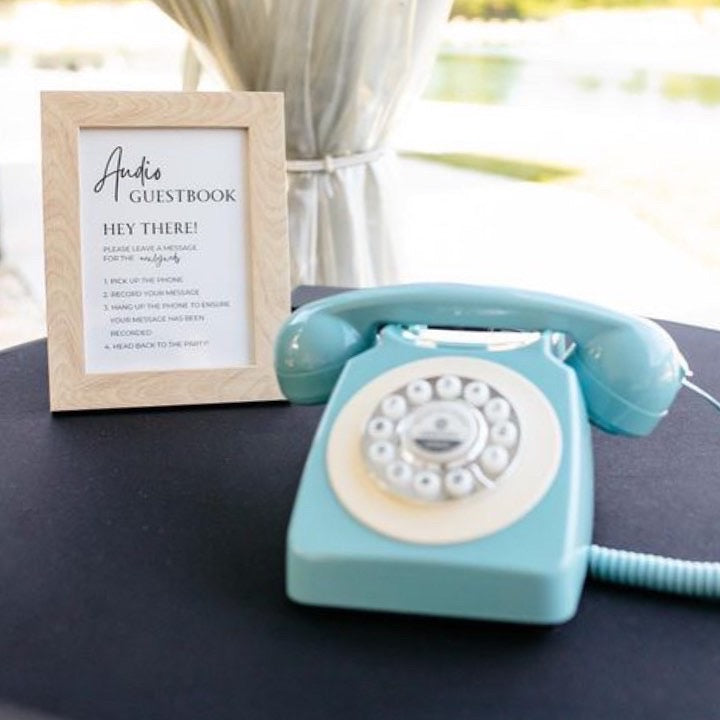 Blue Audio Guest Book Phone Rental